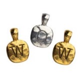 Hammered Letter Alphabet Pendants (A - Z) Hammered Letter Alphabet Pendants (A - Z)